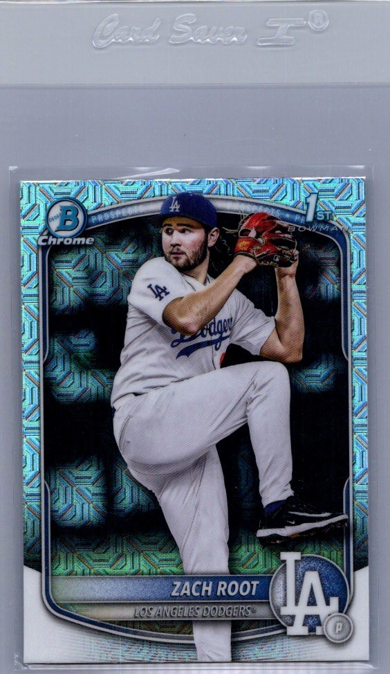 2025 Bowman Zach Root Draft Chrome Mega Box Mojo Refractor 1st Bowman