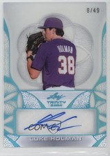 2024 Leaf Trinity Clear Auto Platinum 8/49 Luke Holman #CA-LH1 Auto 0u66