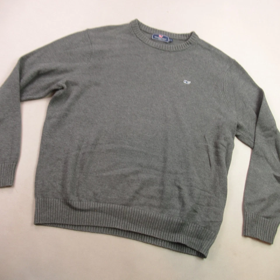 Vineyard Vines Sweate Mens Large Long Sleeve Lightweight Crew Neck Pullover Gray - Image 2 of 4
