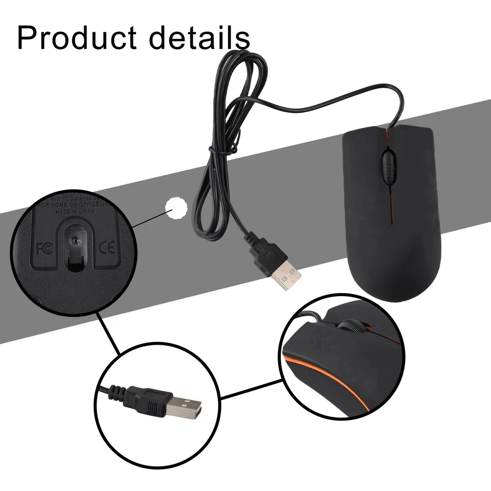 Lightweight and Compact USB Mini Wired Mouse with Reliable Performance - Image 3 of 4