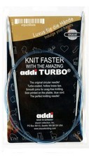 addi Knitting Needle 4.5mm Blue Turbo Circular Lightweight Ergonomic Design