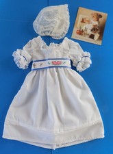 1994 Felicity Pleasant Summer Outfit American Girl Doll Dress Sash Cap EUC