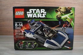 LEGO Star Wars 75022 Mandalorian Speeder 100% Complete Darth Maul Super Commando