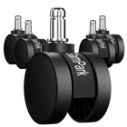 Set of 5 ,2 Inch Office Chair Wheels, Solid Plastic Casters Wheels Replacement..