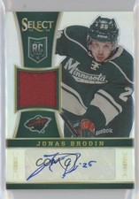 2013-14 Panini Select Rookie Auto Silver Prizm 9/99 Jonas Brodin #266 Auto 0o5t