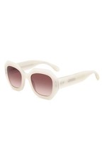 New Isabel Marant Women 52mm Gradient Geometric Sunglasses Authentic Pearld Whit