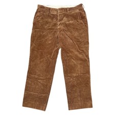 Hacket London Corduroy Trousers Straight Regular Mustard Pants Mens W36 L28