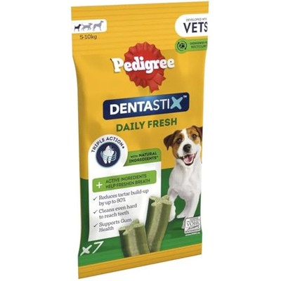 Pedigree Dentastix - Daily Fresh Dental Chews - Hundeleckerli für kleine Hunde - 70