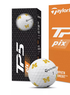 TaylorMade TP5 MICHIGAN WOLVERINES Golf Balls - Brand New | eBay