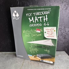 Fly Through Math Grades 4-6 Multiplication  Division New In Box - Unopened 