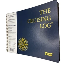 Classic “The Cruising Log”  By Weems & Plath. Navy/Gold, New Unused.
