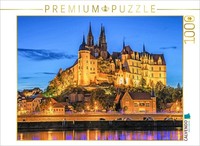 Calvendo Puzzle Albrechtsburg At Night | 1000 Pieces, Finished Size 25.2 × 18.9