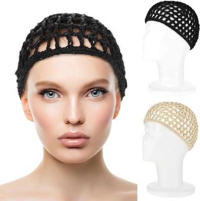 WLLHYF 2 STÜCKE Haarnetze Mütze Schlafen Haarnetz Snoods Wrap Bonnets Lange G