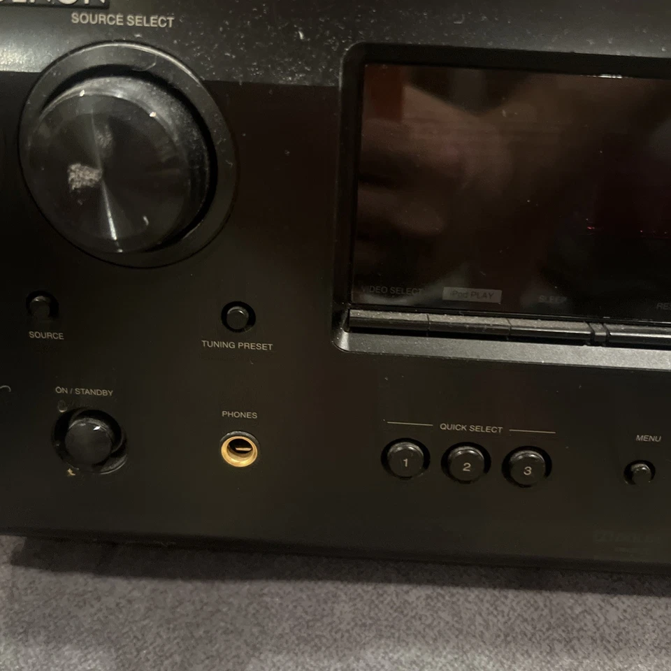 Denon AVR-591 AV Surround Receiver Black 5.1 Channel HDMI Home Theater Tested - Image 3 of 4