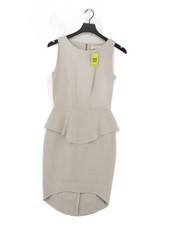 Closet Bodycon Midi Dress UK8 in Tan