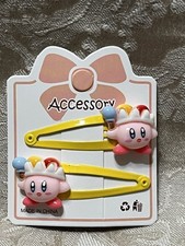 Kirby Super Star Crown Hair Clip Kirby Design Bangs Clip Hair Barrette Set