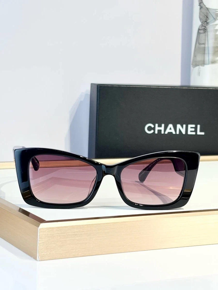 CHANEL Men's Black Cat Eye Sunglasses for sale | eBay