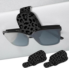 2 Pack Sunglass Holder for Car Visor, Universal Magnetic Car Sunglass Holder ...