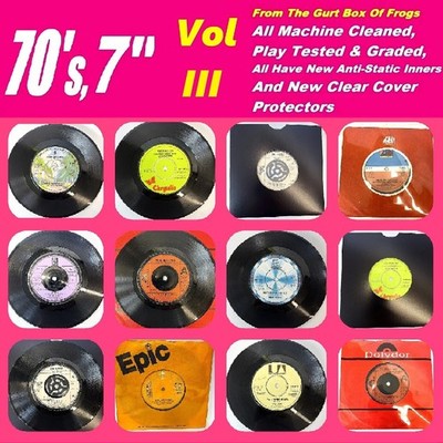 1970's - 7 Inch Vinyl Singles Vol III - Machine Cleaned - Play Tested - Graded