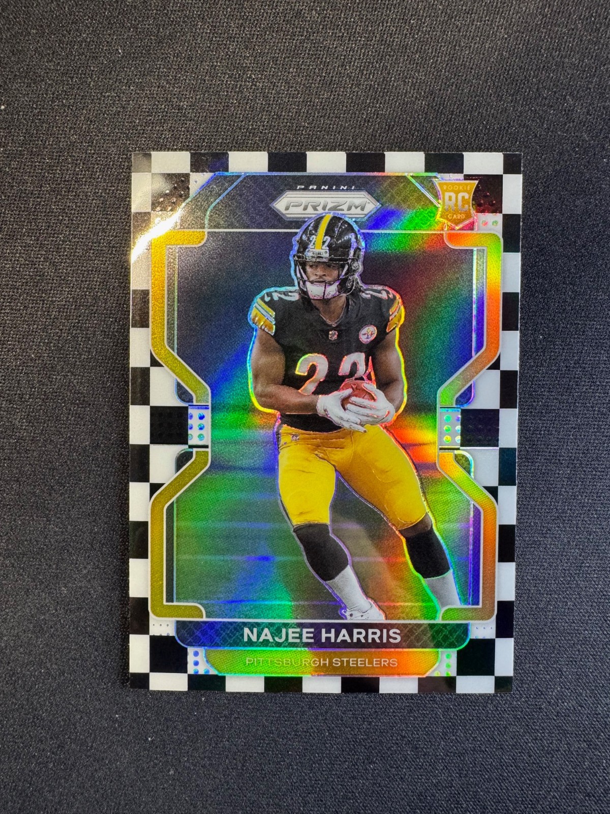 2021 Prizm Najee Harris RC Black & White Checker Board #343 Chargers Rookie SP