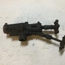 Antique Brass Blow Torch Twin Handle Controller They Turn In/Out As They Should