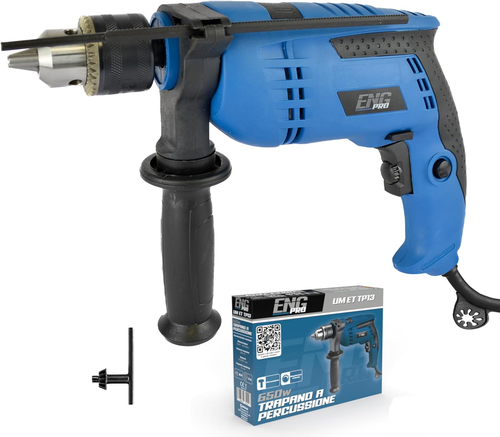 ENG PRO - Taladro De Percusión Eléctrico De 650 W - Velocidad Ajustable 0-3000 R - Imagen 9 de 12