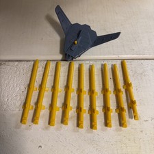 GI Joe Cobra Hurricane VTOL 1990 Drone & 9 Missiles Parts Original