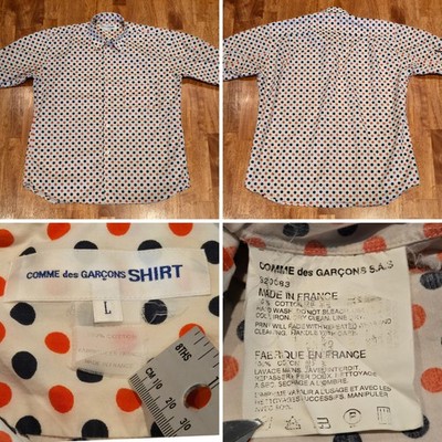 COMME des GARCONS Junya Watanabe Button France 1/2 Sleeve Polka