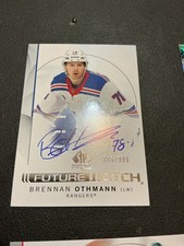 BRENNAN OTHMANN NEW YORK RANGERS  # 816/999 FW 2024 UD SP AUTHENTICS AUTOGRAPHED