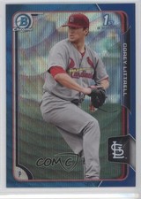2015 Bowman Chrome Prospects Blue Wave Refractor Corey Littrell #BCP53 c5r