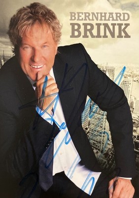 Autograph Bernhard Brink Schlager 70s to today autographed 26-1 XYZ