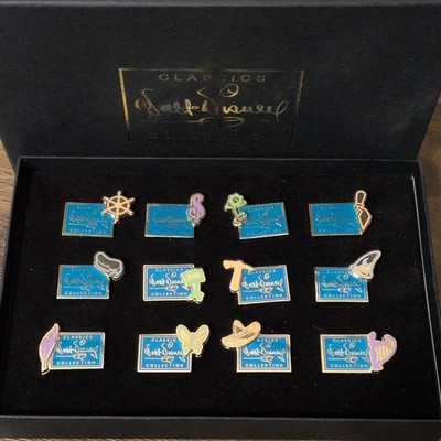 Disney WDCC Classics Walt Disney Collection Pin Set w/ Display Box