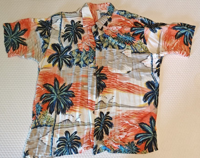 Ocean Current Genuine Vintage Original Hawaiian Shirt Size XL Men's Short Sleeve
