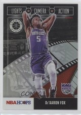 2019 Panini NBA Hoops Premium Stock Lights Camera Action Holo De'Aaron Fox oh4