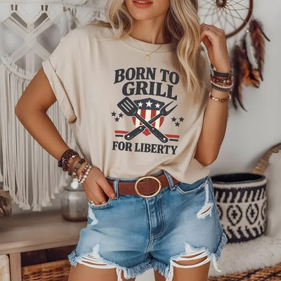 Unisex Patriotic Grill Master BBQ Gildan Tee
