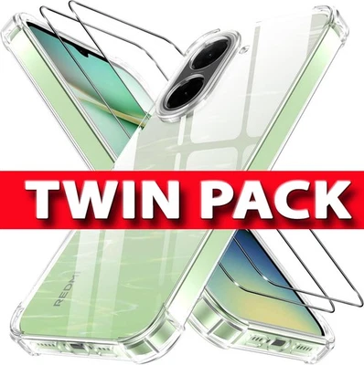 SBOX For Xiaomi Redmi A5 4G, A3 Case, Clear Shockproof Phone Cover + Screen Protector