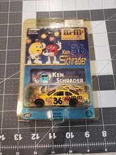 Action 1:64 Scale Ken Schrader's #36 M&M's NASCAR Race Car From The Year 2000.