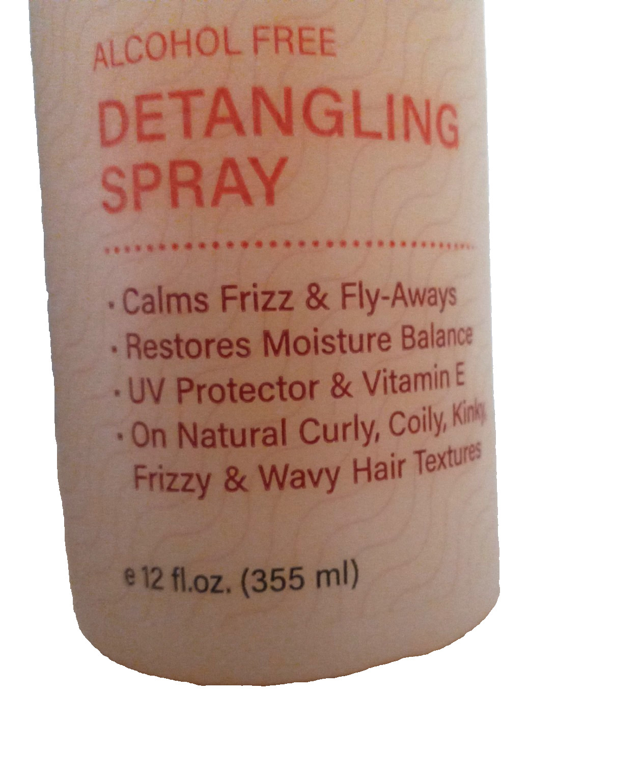 Wet-N-Wavy Detangling Spray 12oz UV Protector Frizz Control Alcohol Free NEW