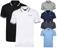 Mens Polo TShirt Firetrap PK Shirt Short Sleeve Pique Golf Casual Shirt Top