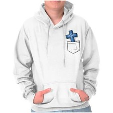Religious Christian Faith Cross in Pocket Hoodie Hooded Sweatshirt Men Women