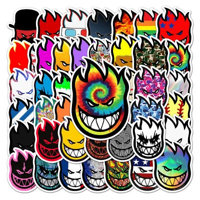 50PCS SPITFIRE COOL STICKER PACK LAPTOP SKATEBOARD GUITAR PHONE BIKE DECOR #