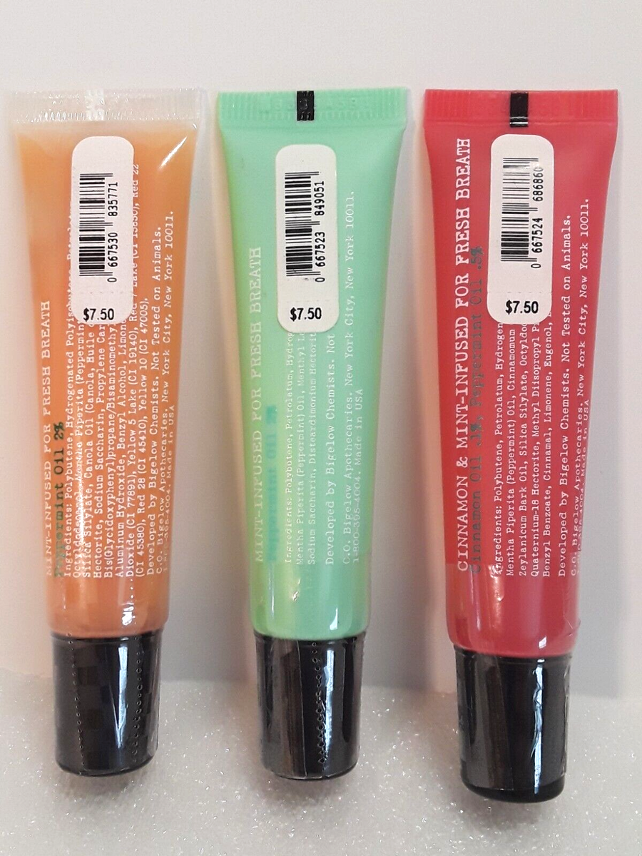 c.o. bigelow cinnamint mentha lip shine BBW Bigelow Mentha Lip Shine Tint Gloss Cinnamint Pink Mint & Mentha Sealed  3