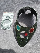 Harley WL WLA WLC WLD Flathead Gas Tank Dash Panel Cover Cateye Black 4516-39N