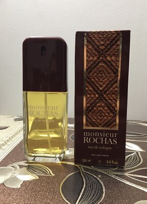 Monsieur Rochas Eau de Cologne 3.4oz.fl. Natural Spray Women, Very Rare.