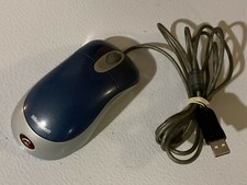 Microsoft USB Wheel Optical Mouse Blue - X08-72983 ITE78CJ - TESTED - FREE SHIP