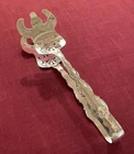 Rare Gorham Strasbourg Sterling Silver Asparagus Server/Tongs, 9 3/4”, No Mono.