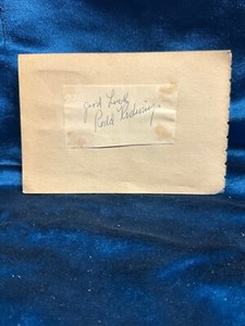 Rare Rodd Redwing “Ten Commandments”/“Rex Evans “Philadelphia Story” Signed Page