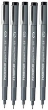 0.4 mm Pigment Liner Fineliner Sketching Drawing Drafting Pens Pack of 5