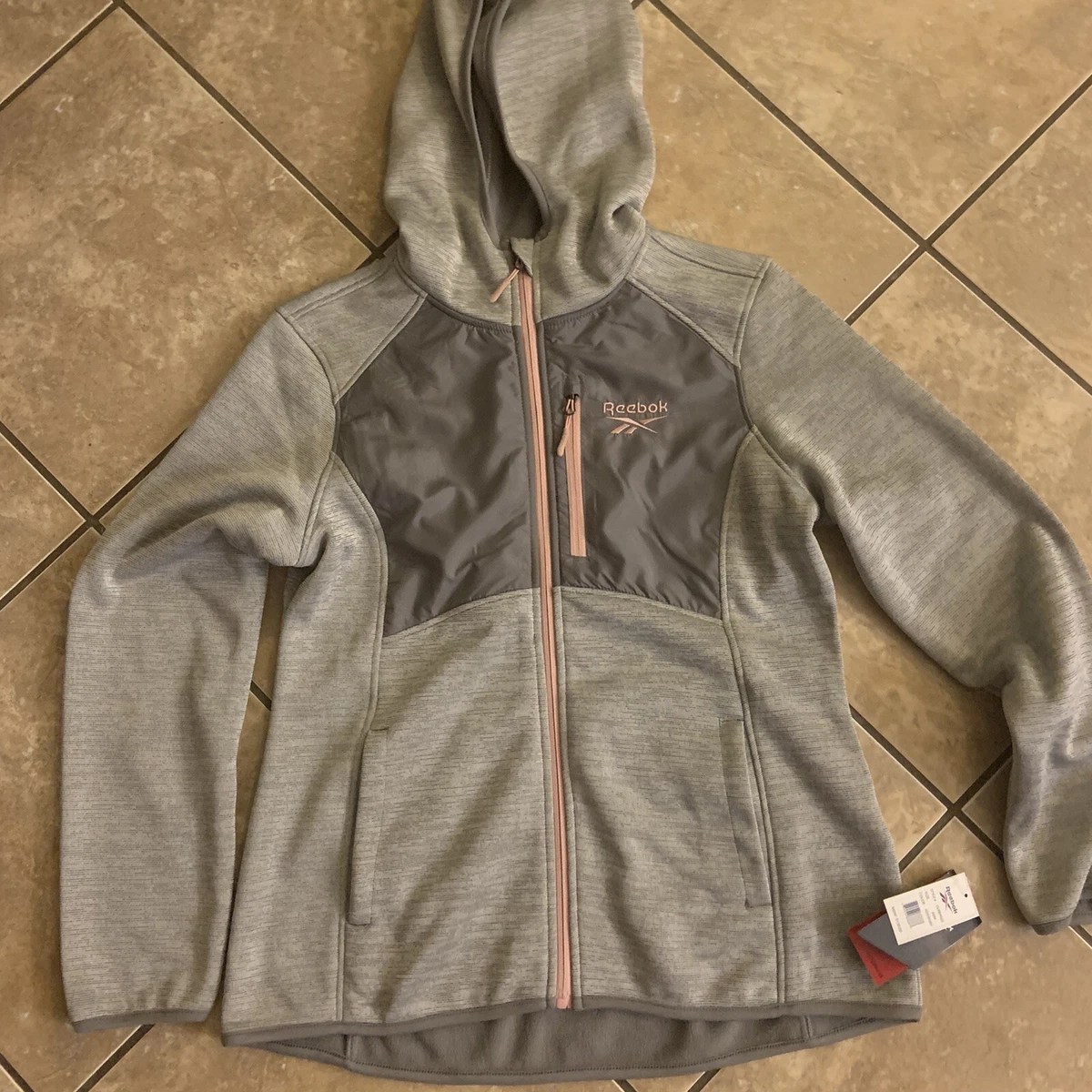 NWT Reebok X CrossFit Women Gray Track Jacket M MSRP 130 Hthr