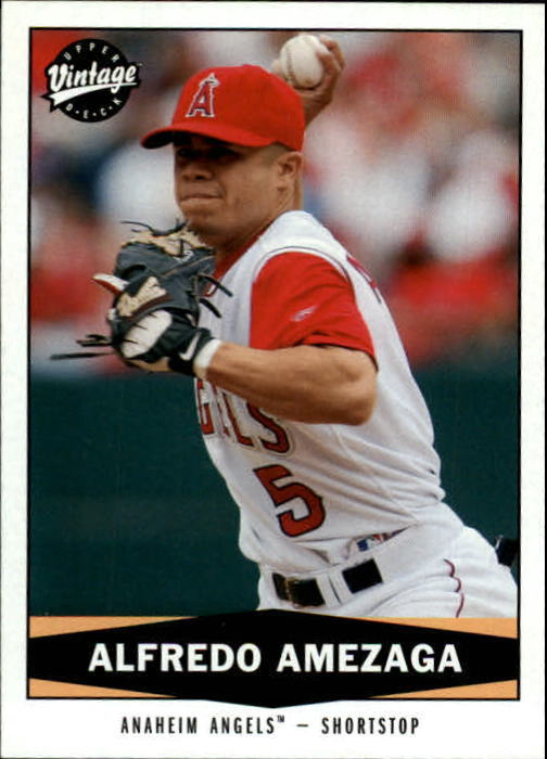 2004 Upper Deck Vintage Anaheim Angels Baseball Card 266 Alfredo